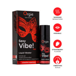 Vibrador Líquido Sexy Vibe Hot Morango