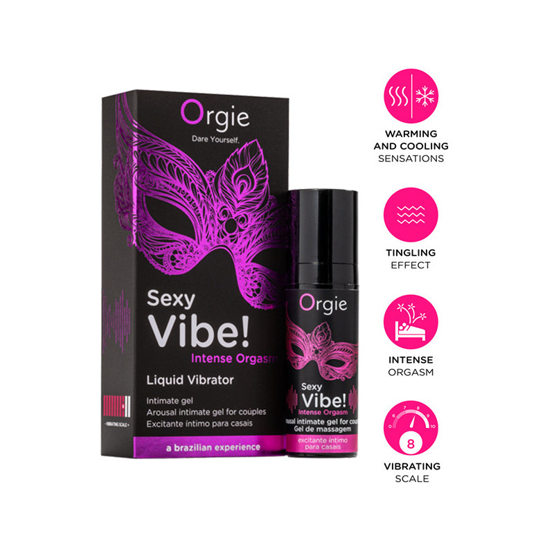 Vibrador Líquido Sexy Vibe Intense Orgasm