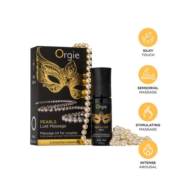 Kit Massagem Íntima - Pearls Lust Massage