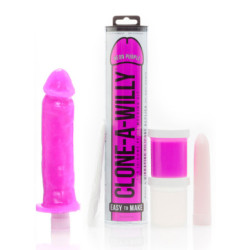 Kit para fazer réplica do seu pénis - Clone-A-Willy Roxo Neon
