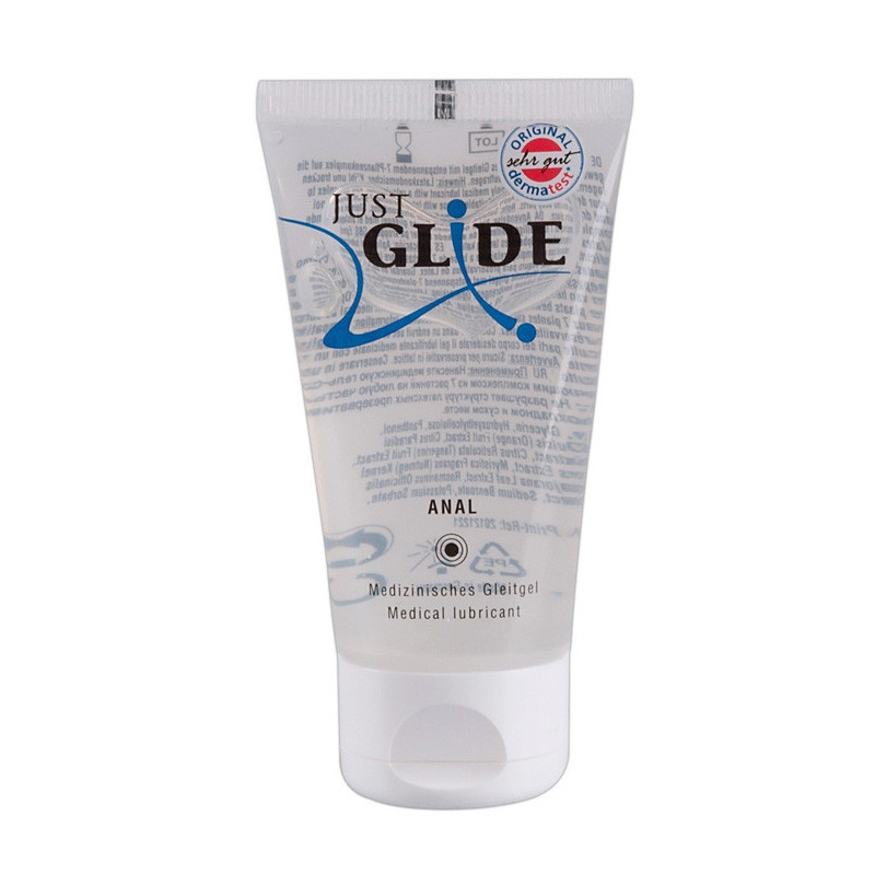 Lubrificante Anal Just Glide Vegano - 50ml Lubrificante Anal Just Glide Vegano - 50ml