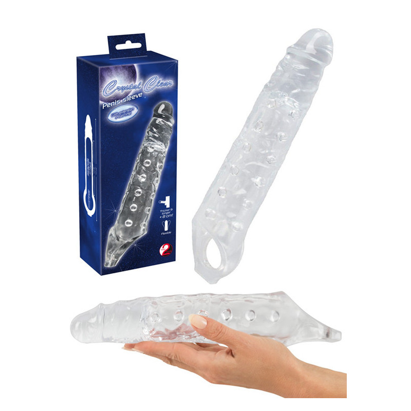 Extensor De Pénis Transparente - 22 cm