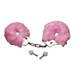 Algemas Metal Com Peluche - Rosa