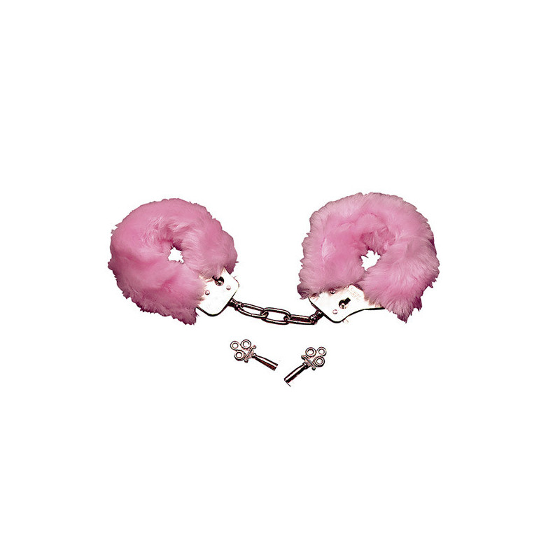 Algemas Metal Com Peluche - Rosa Algemas Metal Com Peluche - Rosa