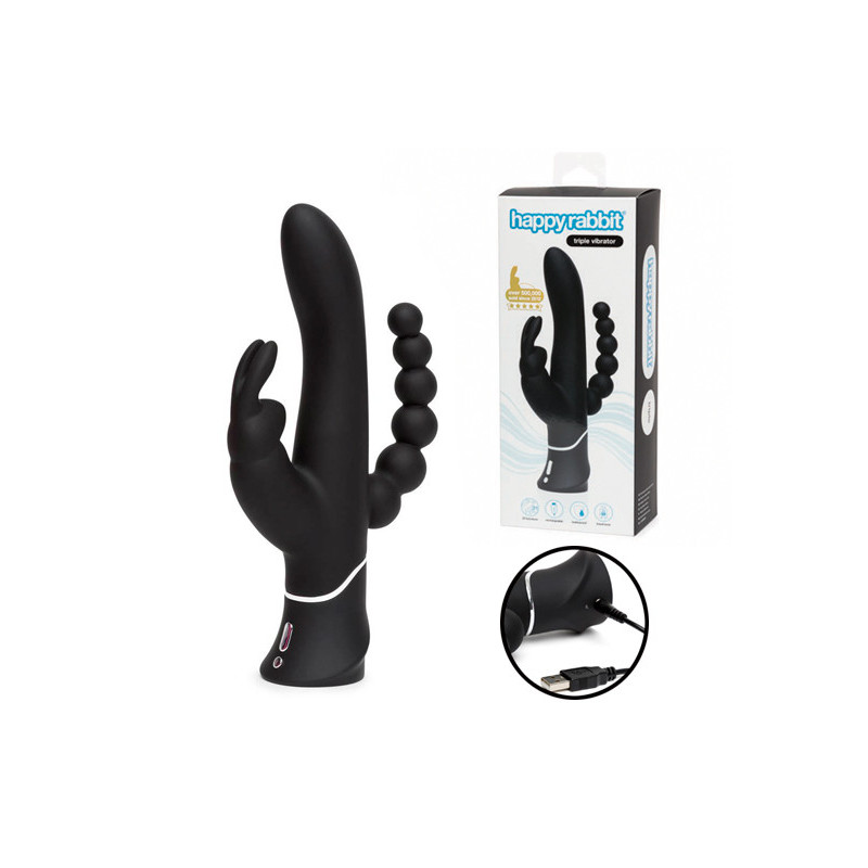 Vibrador Triplo Happy Rabbit