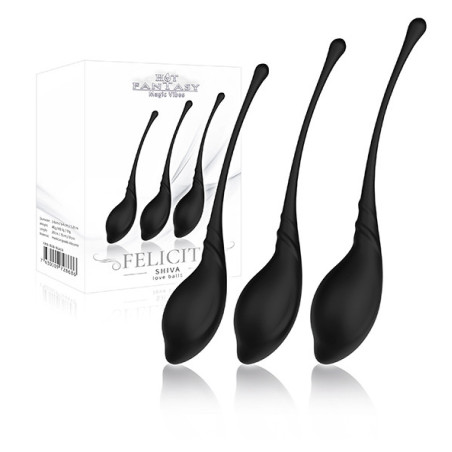 Kit Cones Vaginais Shiva - Preto