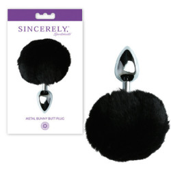 Plug Anal Rabo Coelhinho Preto