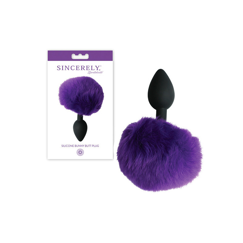 Plug Anal Rabo Coelhinho Roxo Plug Anal Rabo Coelhinho Roxo