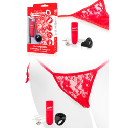 Tanga Com Vibração Comando À Distância - Vermelho