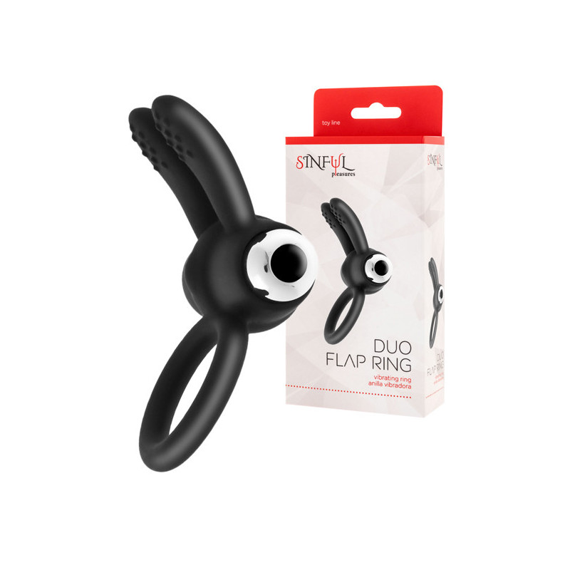 Anel Com Vibração - Duo Flap Ring