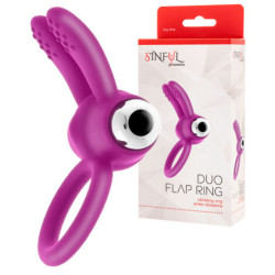 Anel Com Vibração - Duo Flap Ring Rosa