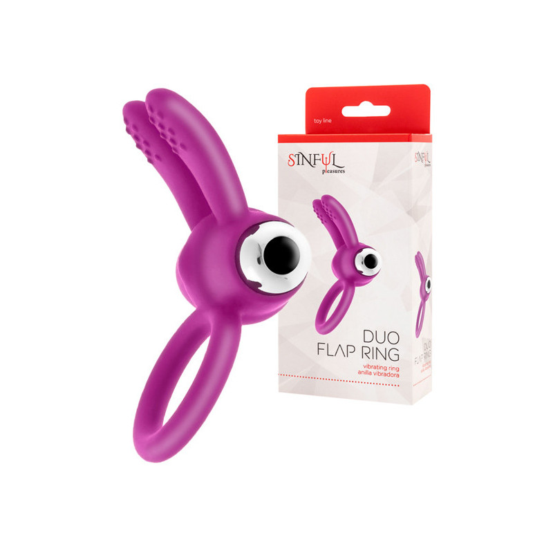 Anel Com Vibração - Duo Flap Ring Rosa