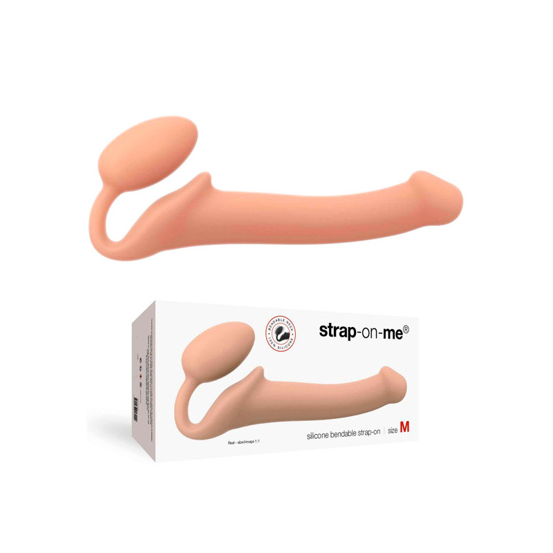 Strap-On Sem Cinta Alta Qualidade Bege - Tamanho M Strap-On Sem Cinta Alta Qualidade Bege - Tamanho M