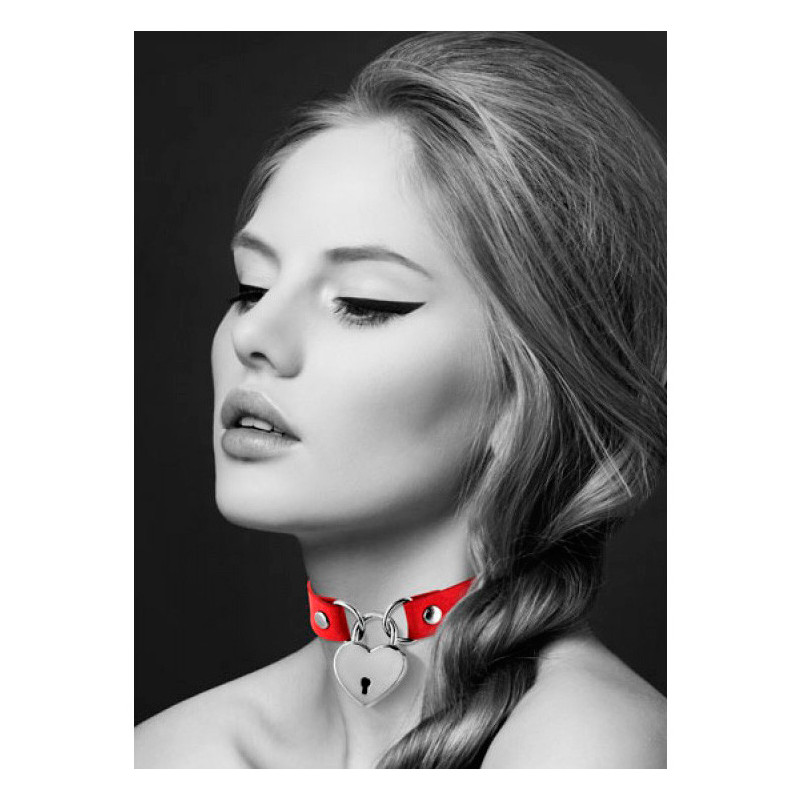 Coleira Com Cadeado - Vermelho Coleira Com Cadeado - Vermelho