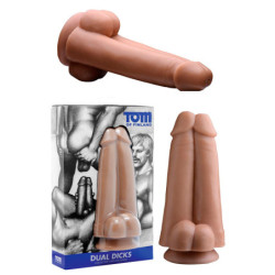Dildo Duplo Com Ventosa - 21cm