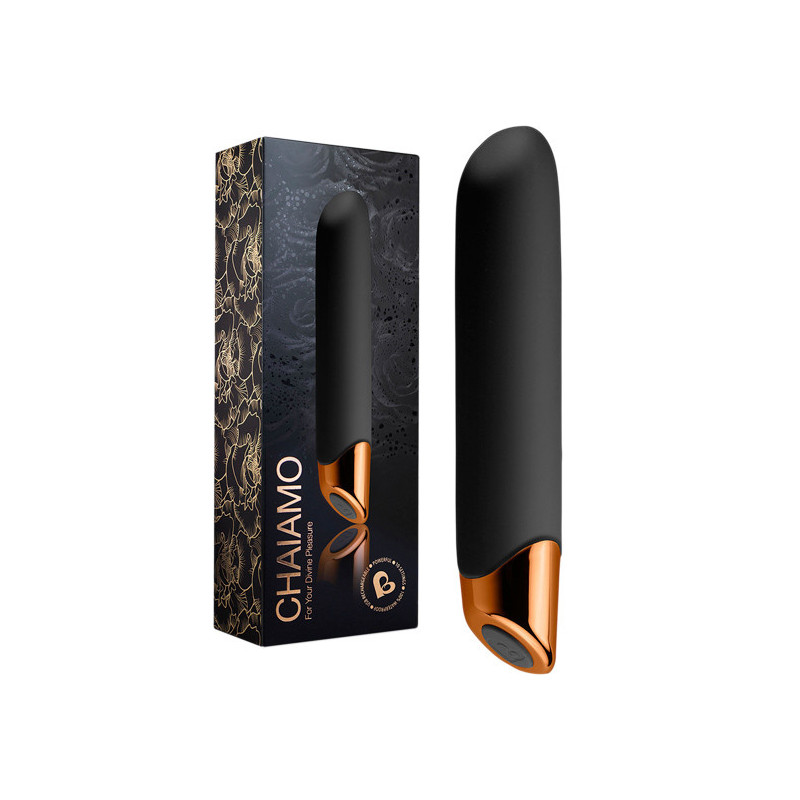 Vibrador Carregável - Chaiamo Preto Vibrador Carregável - Chaiamo Preto