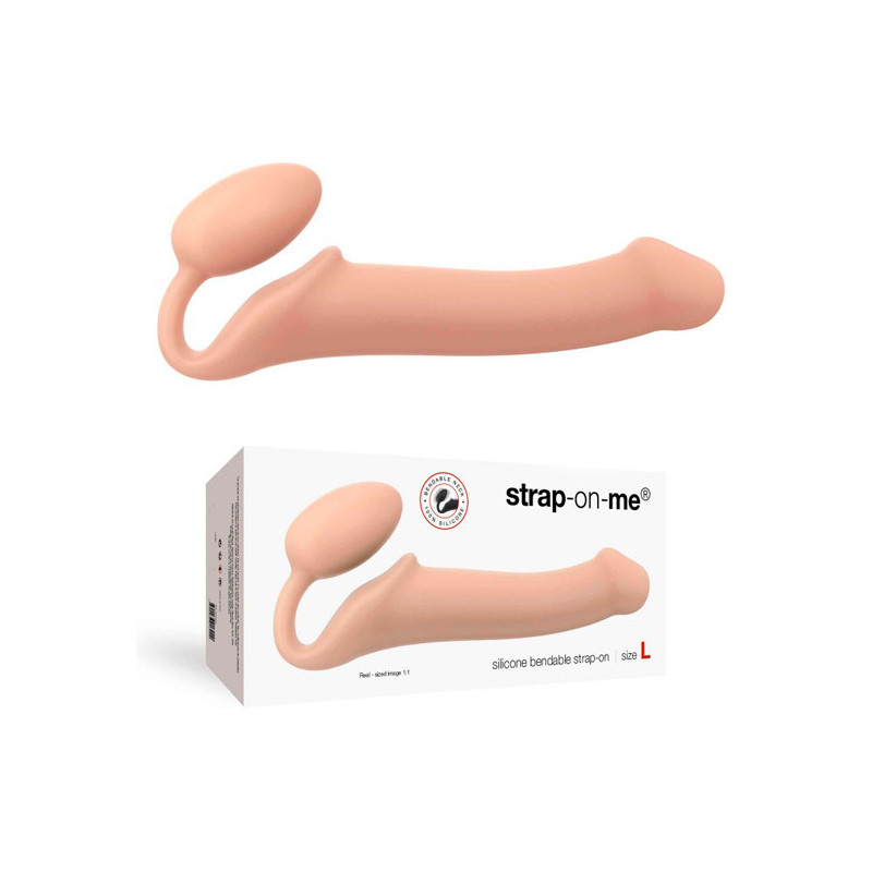 Strap-On Sem Cinta Alta Qualidade Bege - Tamanho L