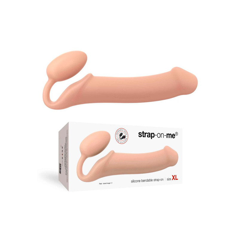 Strap-On Sem Cinta Alta Qualidade Bege - Tamanho XL
