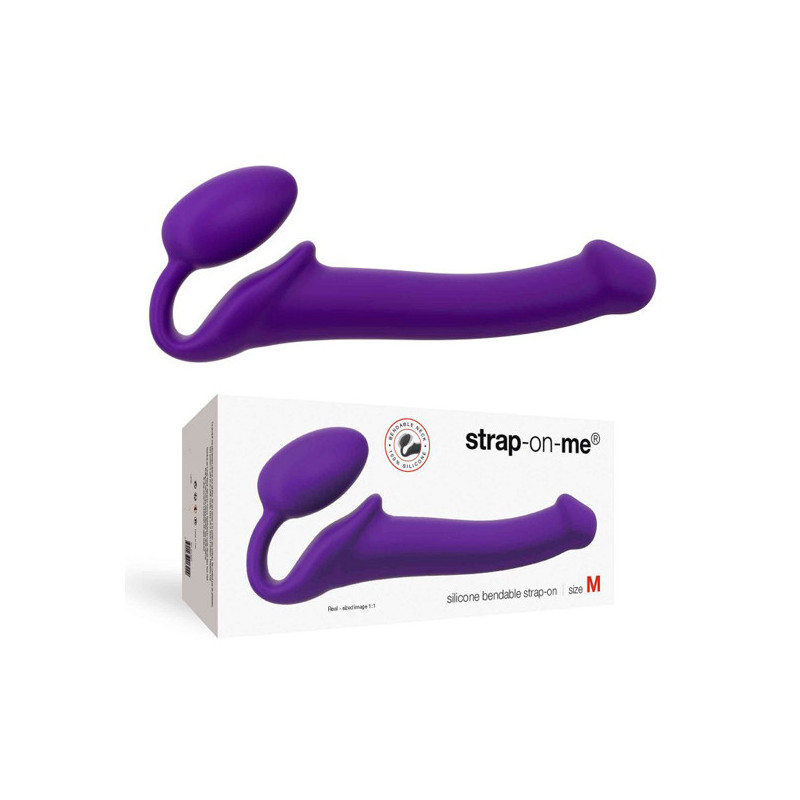 Strap-On Sem Cinta Alta Qualidade Roxo - Tamanho M Strap-On Sem Cinta Alta Qualidade Roxo - Tamanho M