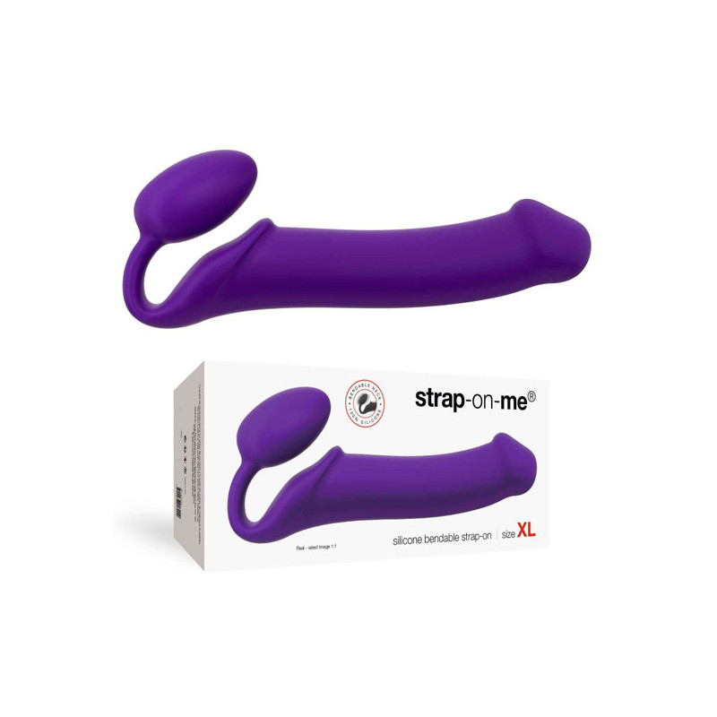 Strap-On Sem Cinta Alta Qualidade Roxo - Tamanho XL