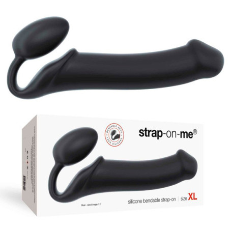 Strap-On Sem Cinta Alta Qualidade Preto - Tamanho XL