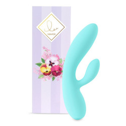 Vibrador Com Estimulador De Clítoris - Lea Azul