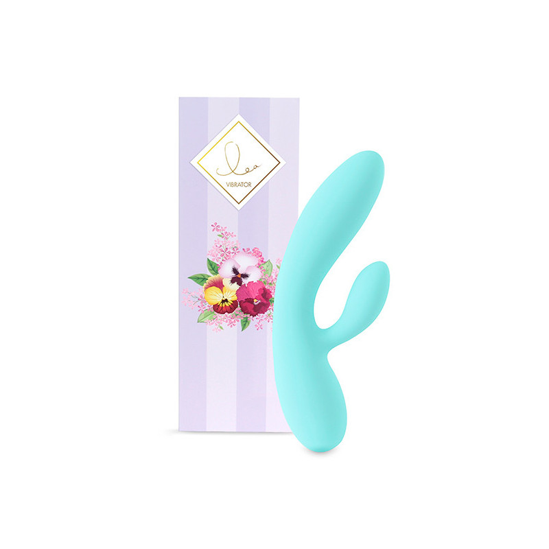 Vibrador Com Estimulador De Clítoris - Lea Azul
