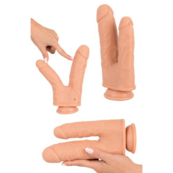 Dildo Penetração Duplo Silicone -Real Threesom