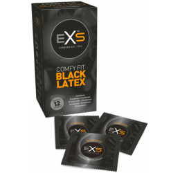 Preservativos Pretos - EXS Black 12un