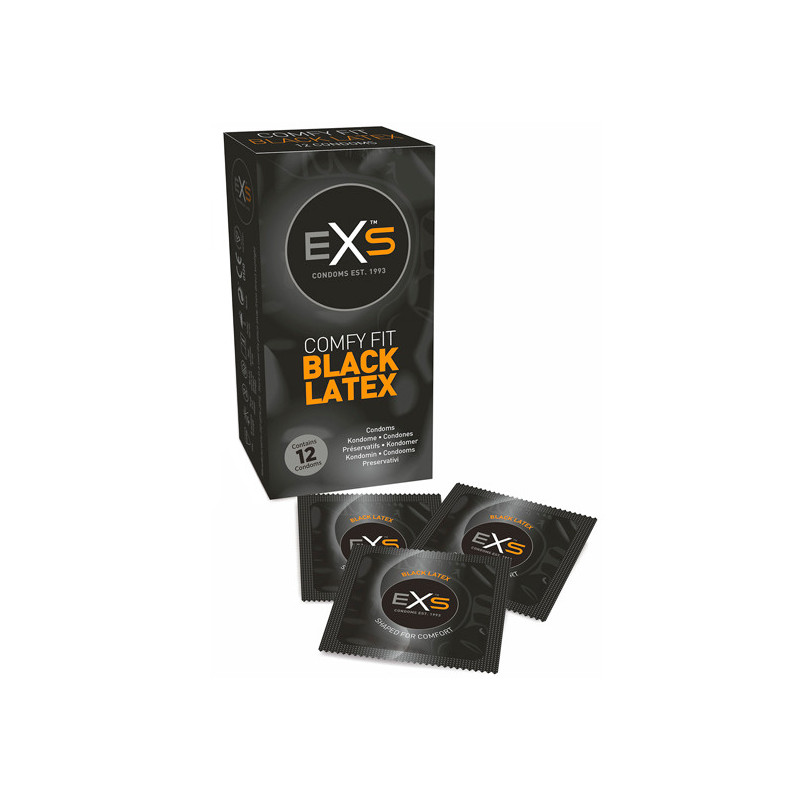 Preservativos Pretos - EXS Black 12un