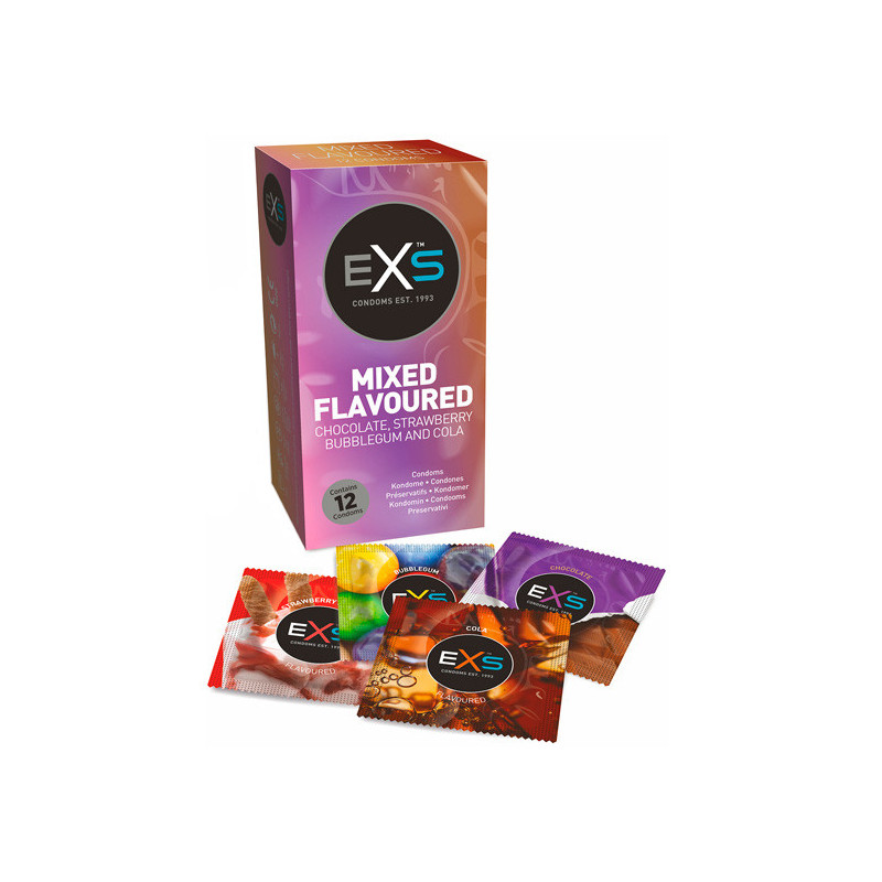 Preservativos Sabores  - EXS Mixed Flavoured 12un