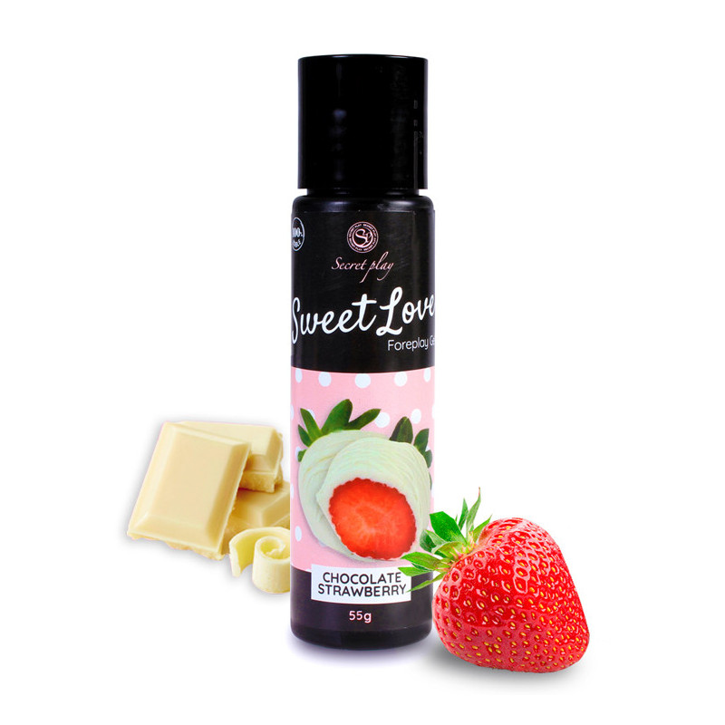 Topping Comestível - Morango com Chocolate Branco 55g