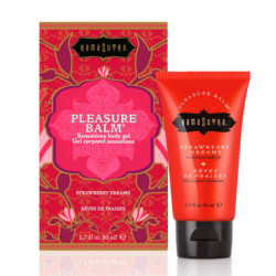 Gel Bálsamo Estimulante Comestível - Morango 50g - Kamasutra Vegan