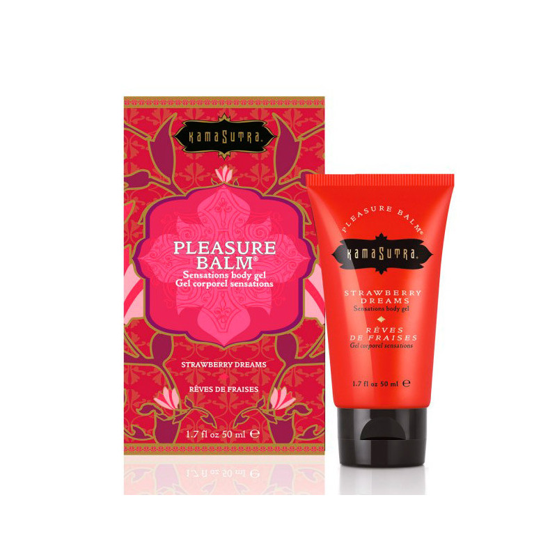 Gel Bálsamo Estimulante Comestível - Morango 50g - Kamasutra Vegan Gel Bálsamo Estimulante Comestível - Morango 50g - Kamasutra Vegan
