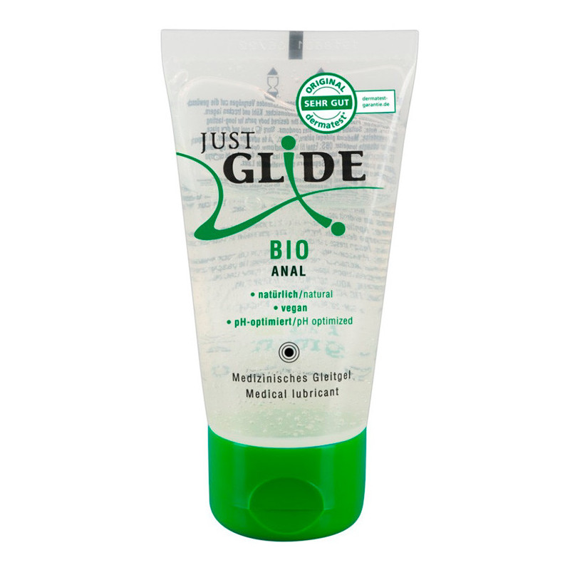 Lubrificante Anal Vegan Just Glide Bio - 50ml Validade Lubrificante Anal Vegan Just Glide Bio - 50ml Validade