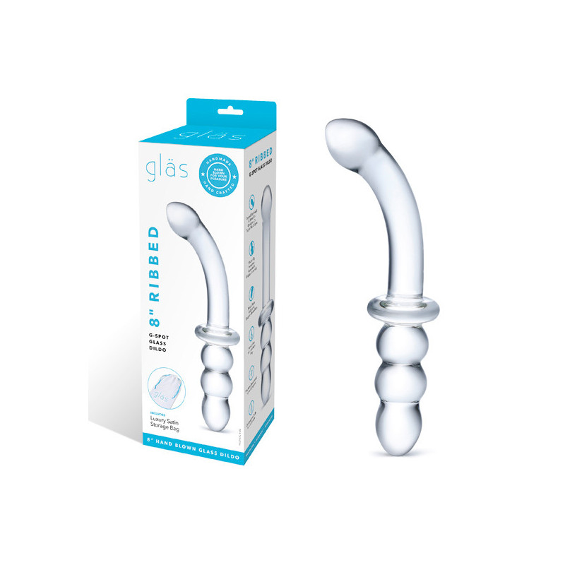 Dildo Ponta Dupla Vidro - 19cm
