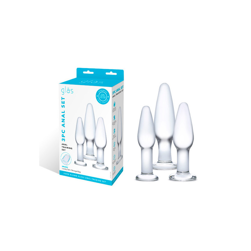 Kit 3 Plugs Anais Vidro