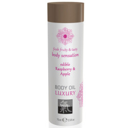 Óleo Corpo & Massagem Comestível - Framboesa e Maça - 75ml