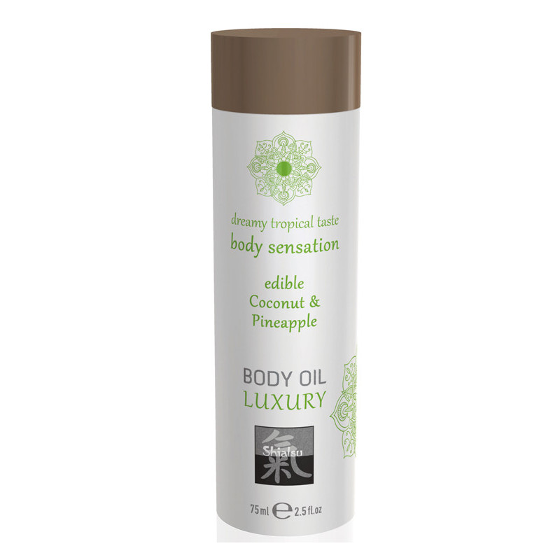 Óleo Corpo & Massagem Comestível - Côco e Abacaxi - 75ml