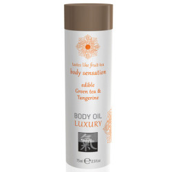 Óleo Corpo & Massagem Comestível - Chá Verde e Tangerina - 75ml
