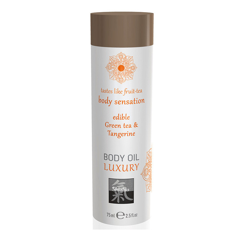 Óleo Corpo & Massagem Comestível - Chá Verde e Tangerina - 75ml