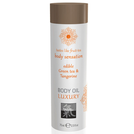 Óleo Corpo & Massagem Comestível - Chá Verde e Tangerina - 75ml