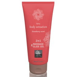 2EM1 Gel Massagem & Lubrificante - Morango 200ml