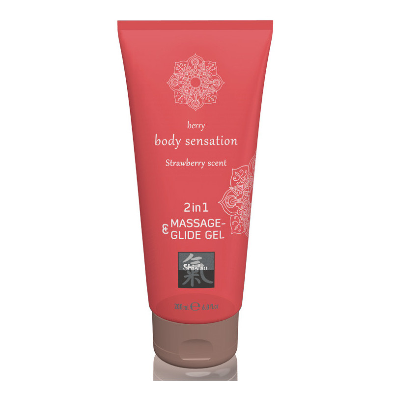 2EM1 Gel Massagem & Lubrificante - Morango 200ml