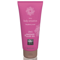 2EM1 Gel Massagem & Lubrificante - Framboesa 200ml