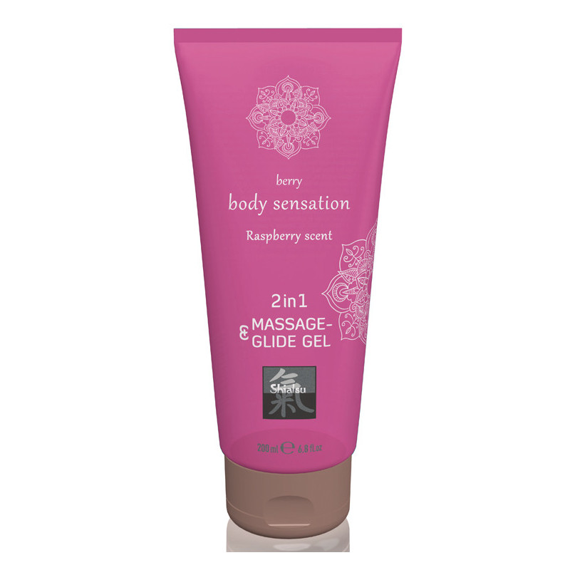 2EM1 Gel Massagem & Lubrificante - Framboesa 200ml