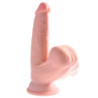 Dildo Realístico Testículos Balouçantes Tripla Densidade - 15cm
