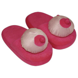 Pantufas De Peluche Com Peitos