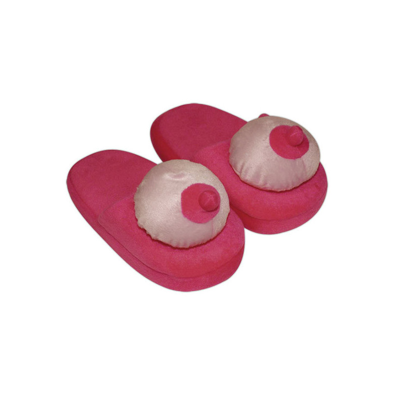 Pantufas De Peluche Com Peitos Pantufas De Peluche Com Peitos