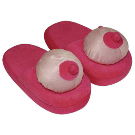 Pantufas De Peluche Com Peitos